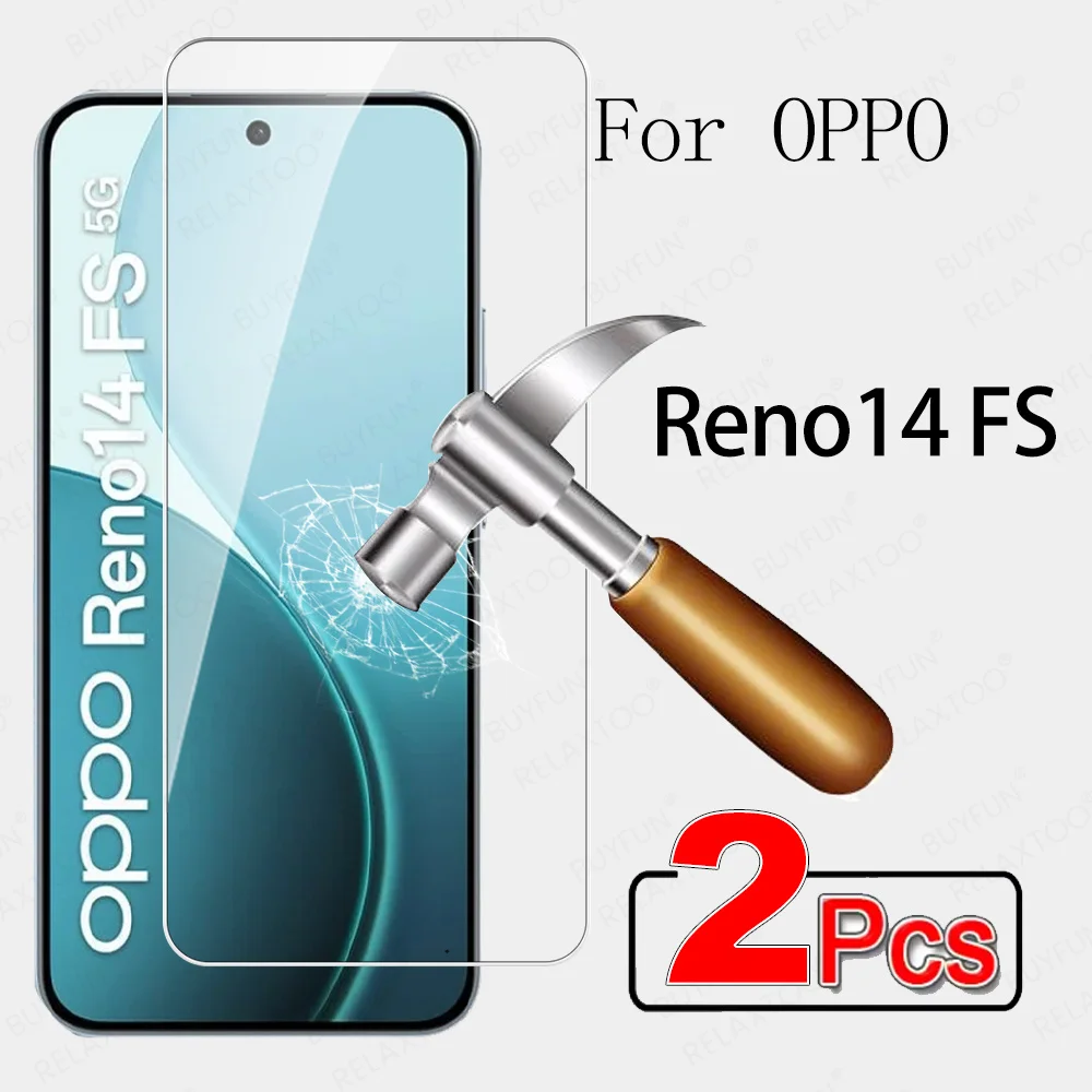 2 قطعة ل ممن لهم Reno14 FS 5G الأصلي غطاء من الزجاج المقسى رينو 14 F Reno14FS Reno14F 14F 14FS OPPOReno14 حامي الشاشة العالمية #1