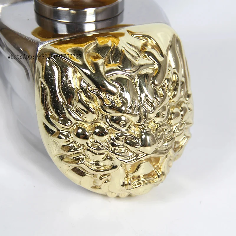 

ZAIQU Dragon Mask Style Tow Hook of Stainless Steel Fits PRADO Car Trailer Hitch for Rear Bumper Refit Accessories