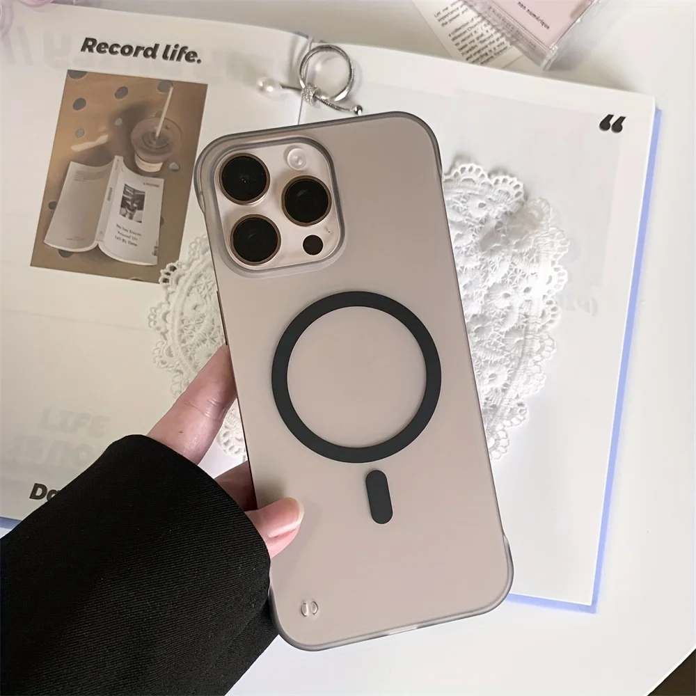 حافظة هاتف رفيعة غير لامعة من البولي كربونات لهاتف آيفون 17 اير 17 برو ماكس، 15، 16 بلس، 14، 13، 12، 11 برو ماكس، متوافقة مع المغناطيسي