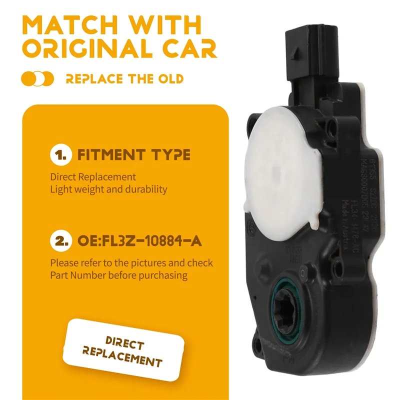 Car FL3Z-10884-A Radiator Grille Motor Active Shutter Actuator Temp Control FL3Z10884B FL34-8476-BC For Ford F-150 15-20