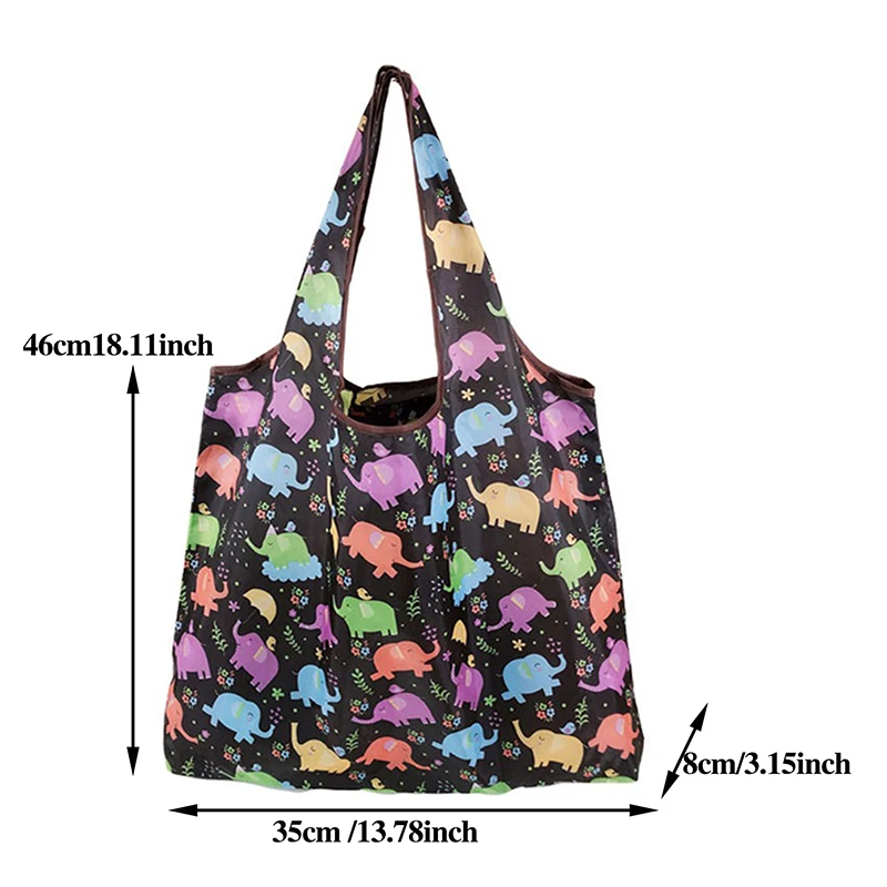 Modischer Druck, faltbar, umweltfreundlich, Einkaufstasche, faltbar, Handtaschen, praktisch, großes Fassungsvermögen für Reisen, Einkaufstasche – Detail 5