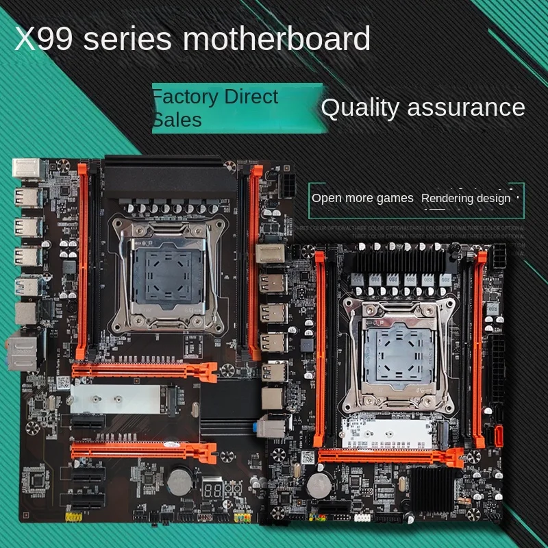 X99 motherboard DDR3/DDR4 supports E5 Xeon 2666 2678V3 2696V3 2680V3 and X79 dual channels