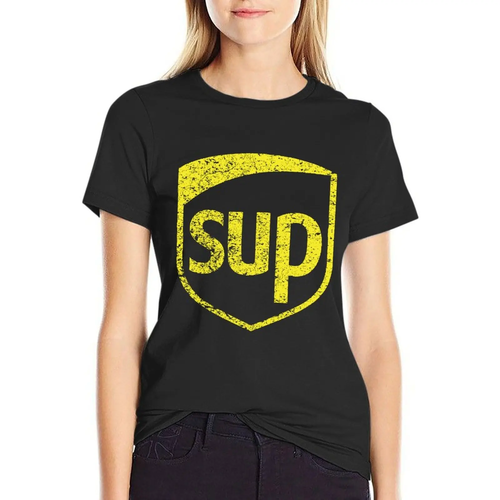 SUP Parodia UPS United Parcel Service T-Shirt Odzież damska letni top westernowy t-shirt sukienka dla kobiet