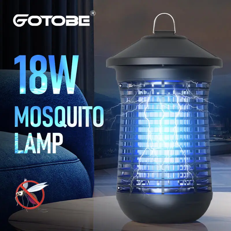 6W/18W UV Mosquito Killer Lamp with Electric Shock & Light Control