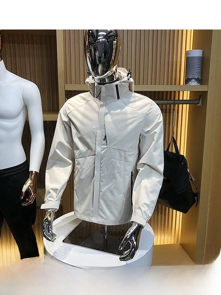 سلسلة وظيفية في الهواء الطلق مقاومة للرياح رقيقة رياضية عادية الخياطة Jaet معطف الوقوف صالح الشباب ular الخريف طويل Sve مقنعين