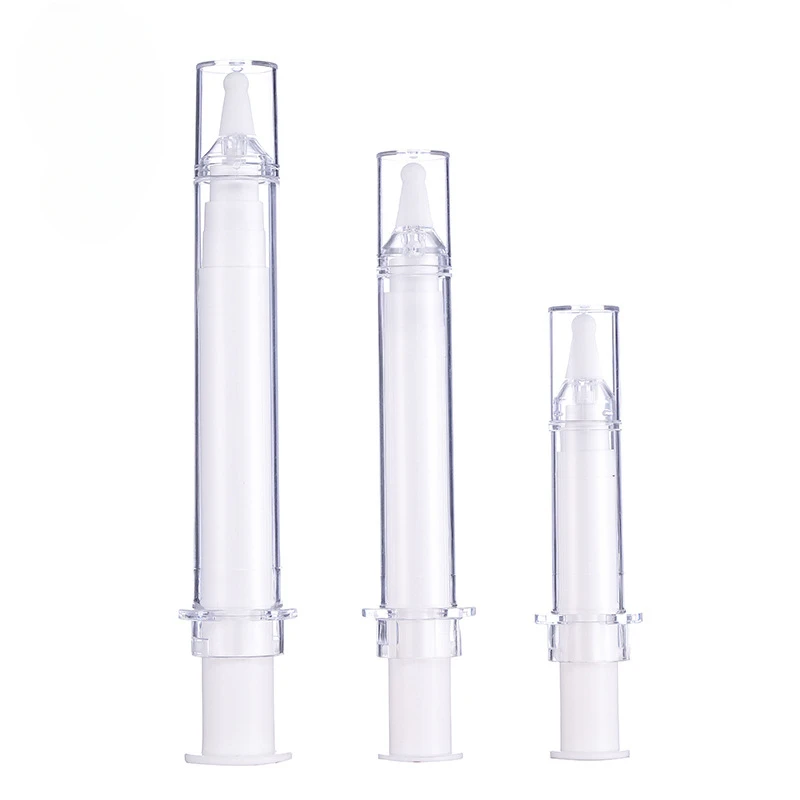 5ml10ml 20Ml Lege Draagbare Waterlicht Naaldbuis Diy Cosmetische Emulsie Containers Wit Plastic Wegwerp Essence Spuit