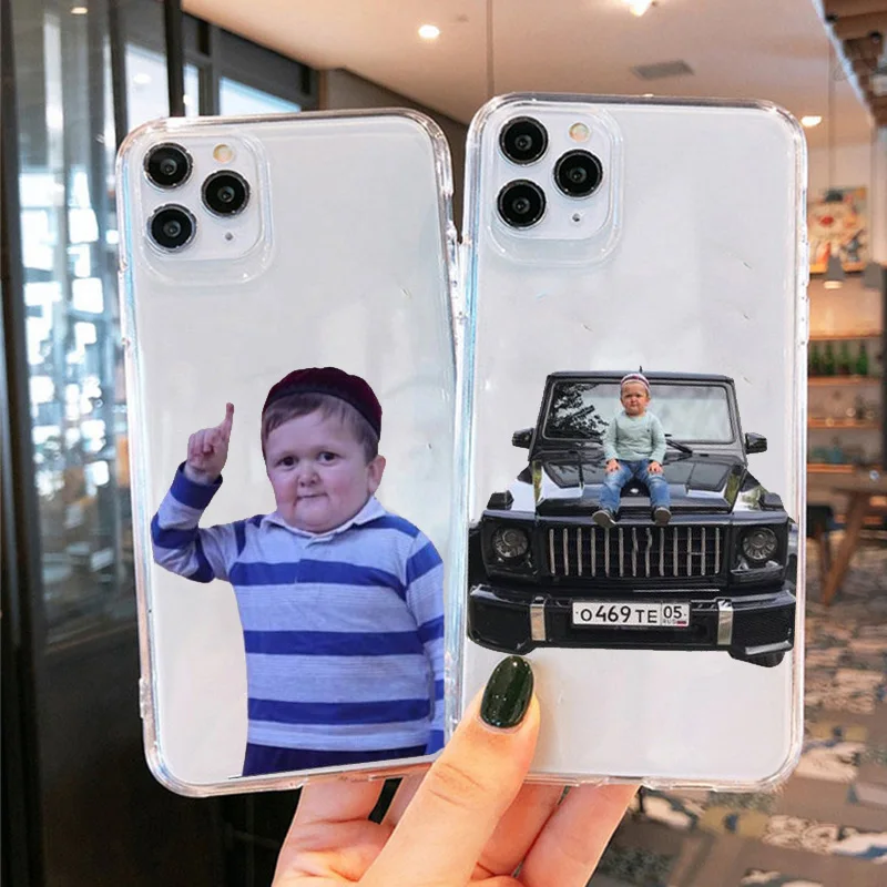 Babaite Funny Hasbulla Phone Case for IPhone 11 12 13 Pro Max Mini 8 7Plus X Xs XR SE3 Soft TPU Phone Transparent Cover Funda