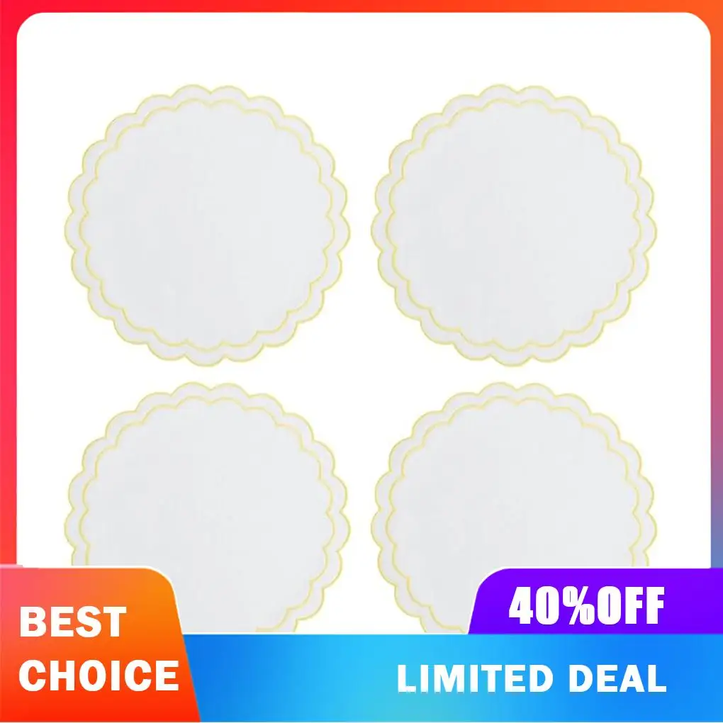 Luxury Fabric Coasters For Drinks Absorbent Paper Coasters Reliable Lightweight Stylish Home