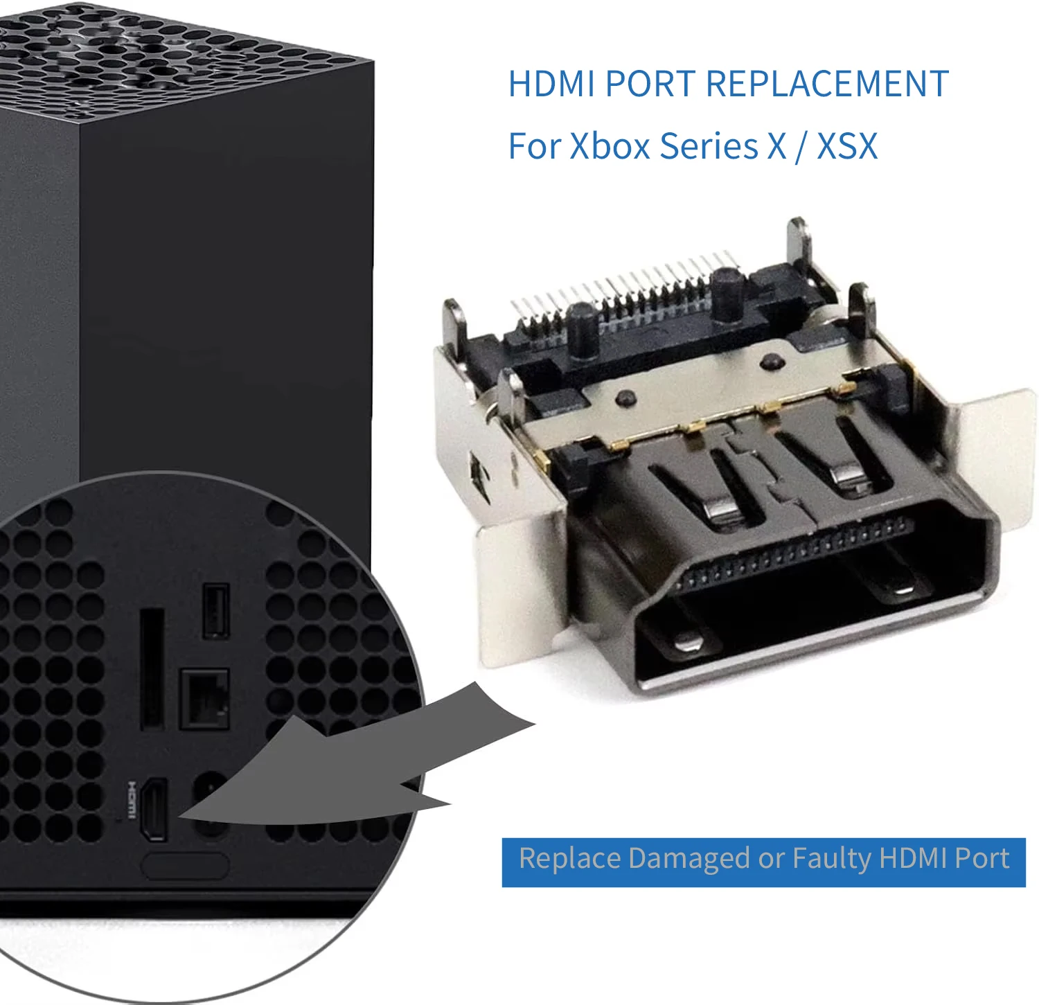 Microsoft Console Xbox Series X - 1-5pcs HDMI Port Connector for Microsoft