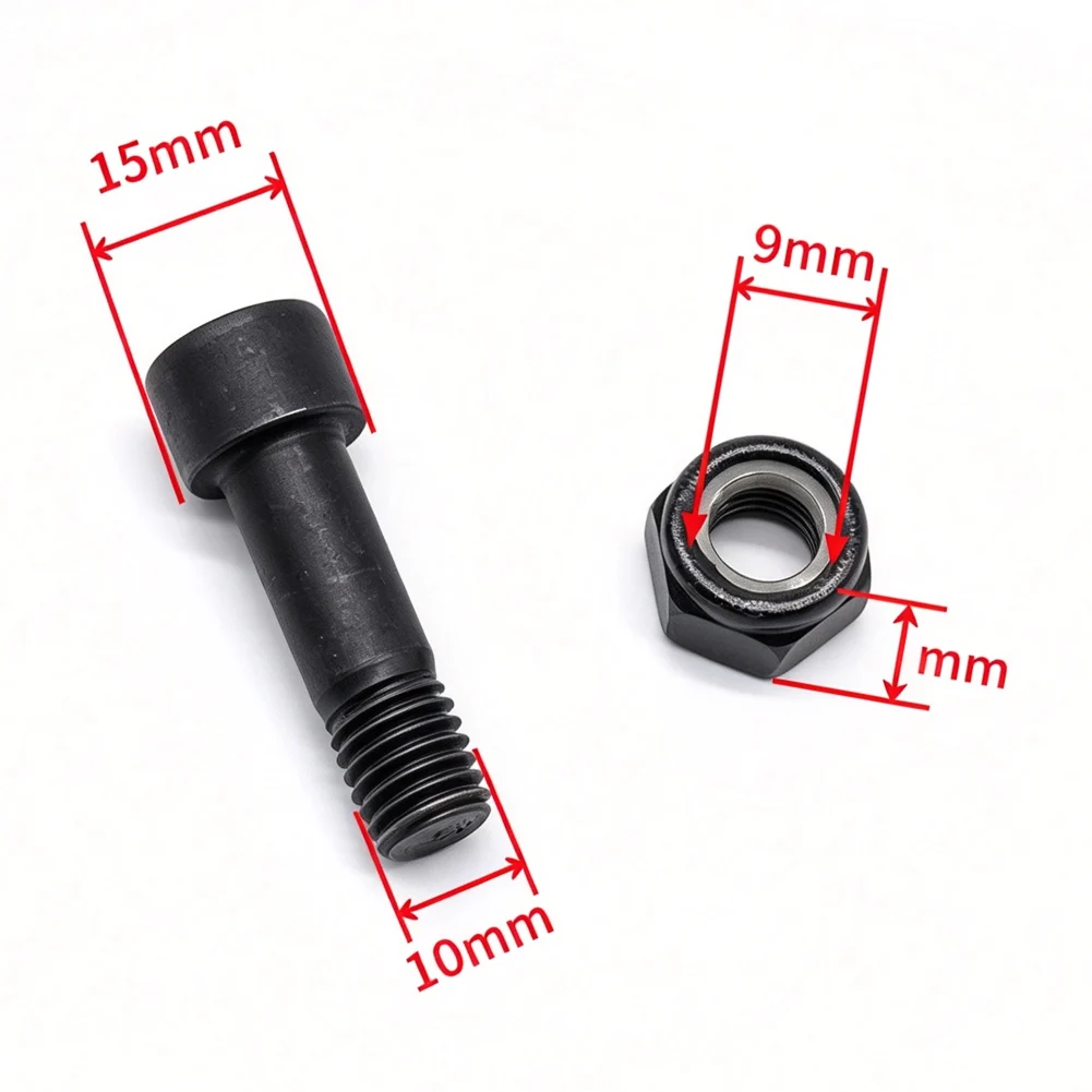 For Rack Cable End Screw Nut Set For U Joints Steel Fixing Kit Gym Machine Accessories 10 Pack Fitness Equipment Bolt Stopper