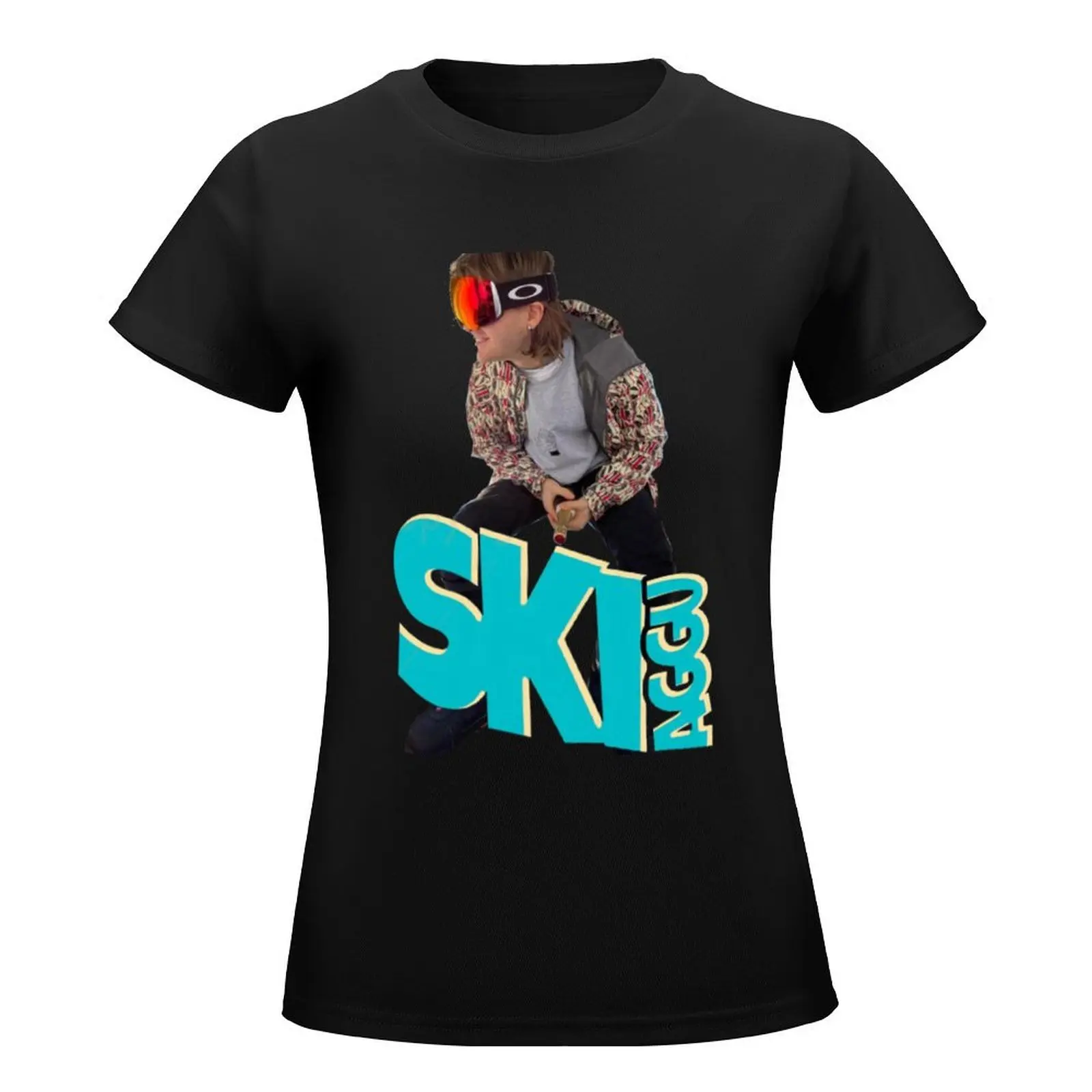 Ski Aggu T-Shirt customs design your own plus sizes t shirts for Women loose fit