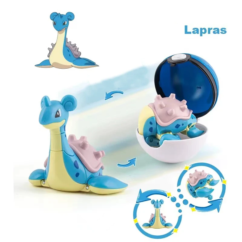 Autentico Pok è mon Pok é Ball GENGAR Trasformazione Bambola Pikachu DRAGONITE MEW Ornamento fatto a mano Regalo di Natale per bambini Giocattolo