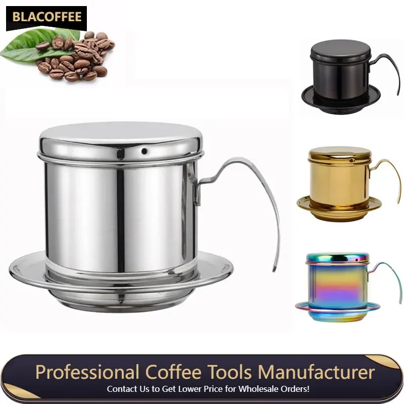 

Coffee Drip Cup Filter 304 Stainless Steel Drip Filter Maker Pot Maker Coffee Brewing Tool for Office Home