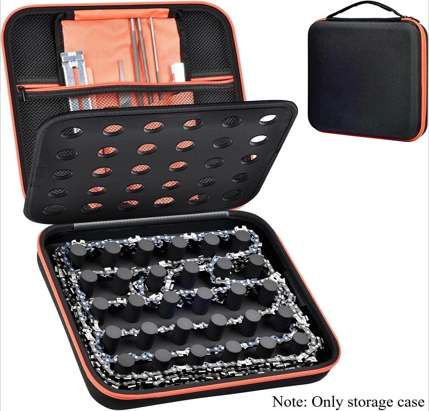 Chainsaw Chain Storage Case Compatible with KAKEI/for Stihl/for DEWALT/for NEO-TEC/for UPFOREST/for Oregon Chains 6-12pcs,