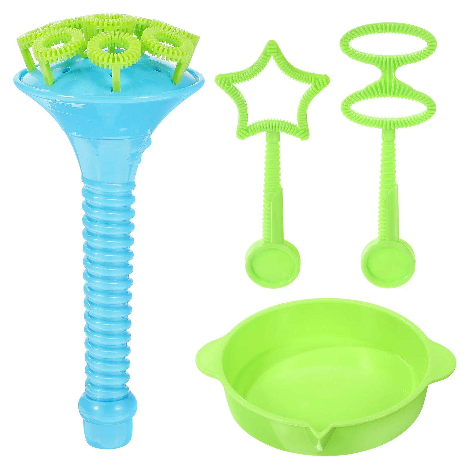 Handheld Bubble Maker Toy Machine Blow Bubber Wands with Tray Blowing Soap Tools Bath Toys