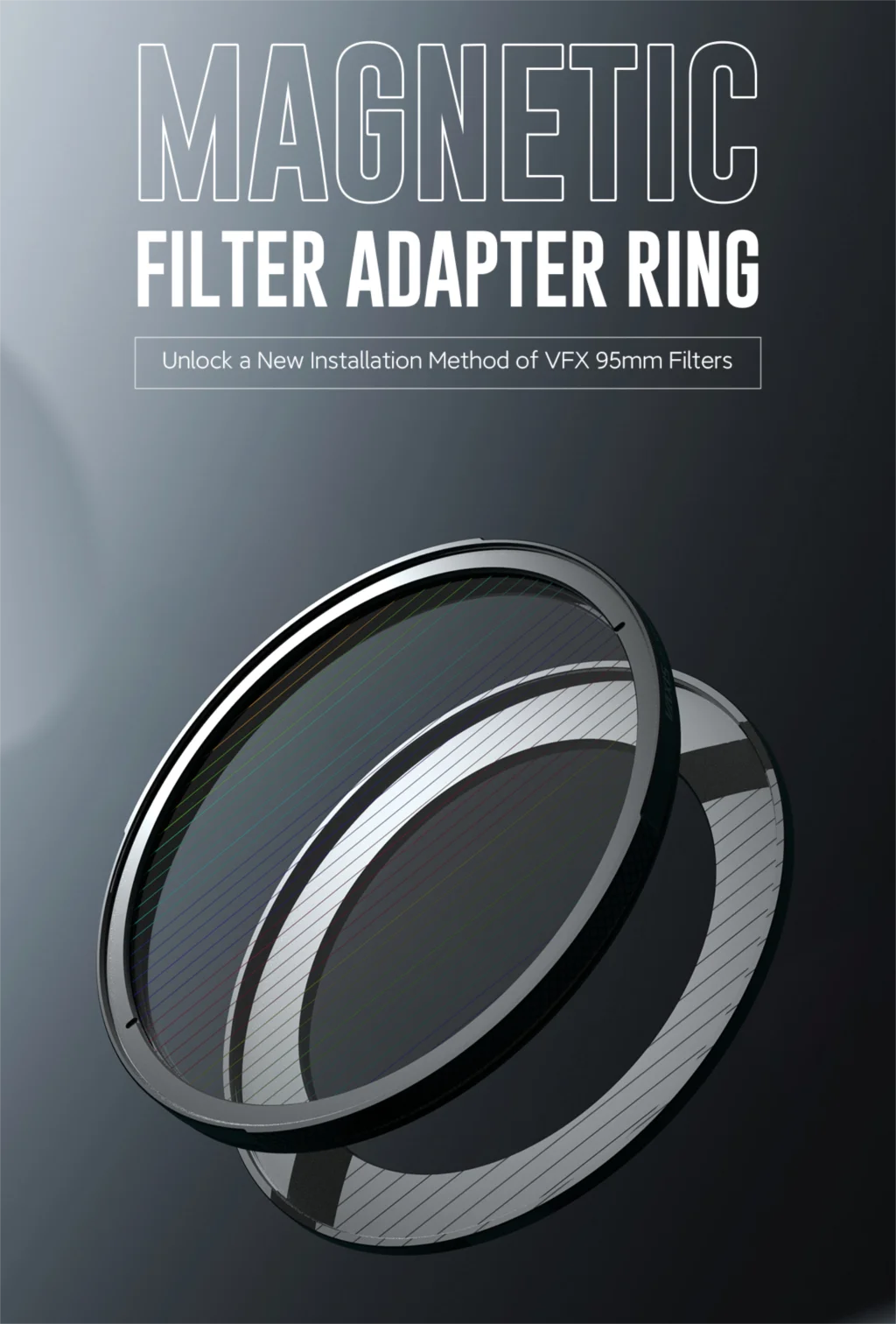 Vaxis VFX Magnetic 95mm Filter Adapter Ring 0.3/0.6/0.9/1.2 IRND Filter Magnetic black mist filter for DSLR Mirrorless camera