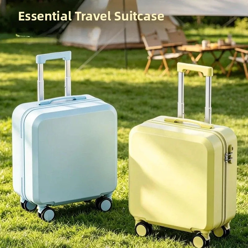 ultra-light-20-inch-carry-on-suitcase-women's-travel-bag-with-pull-rod-handheld-luggage-compact-portable-bag