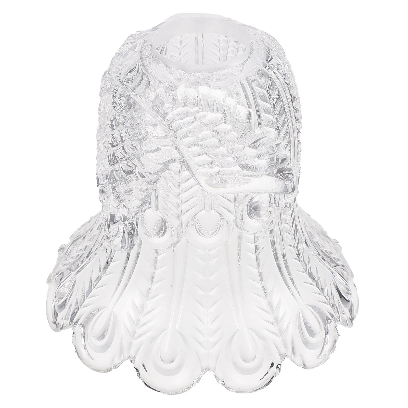 

1Pcs Transparent Glass Lampshade European Style Durable Bedroom Lamp Cover Decorative Wall Ceiling Lamp Accessory