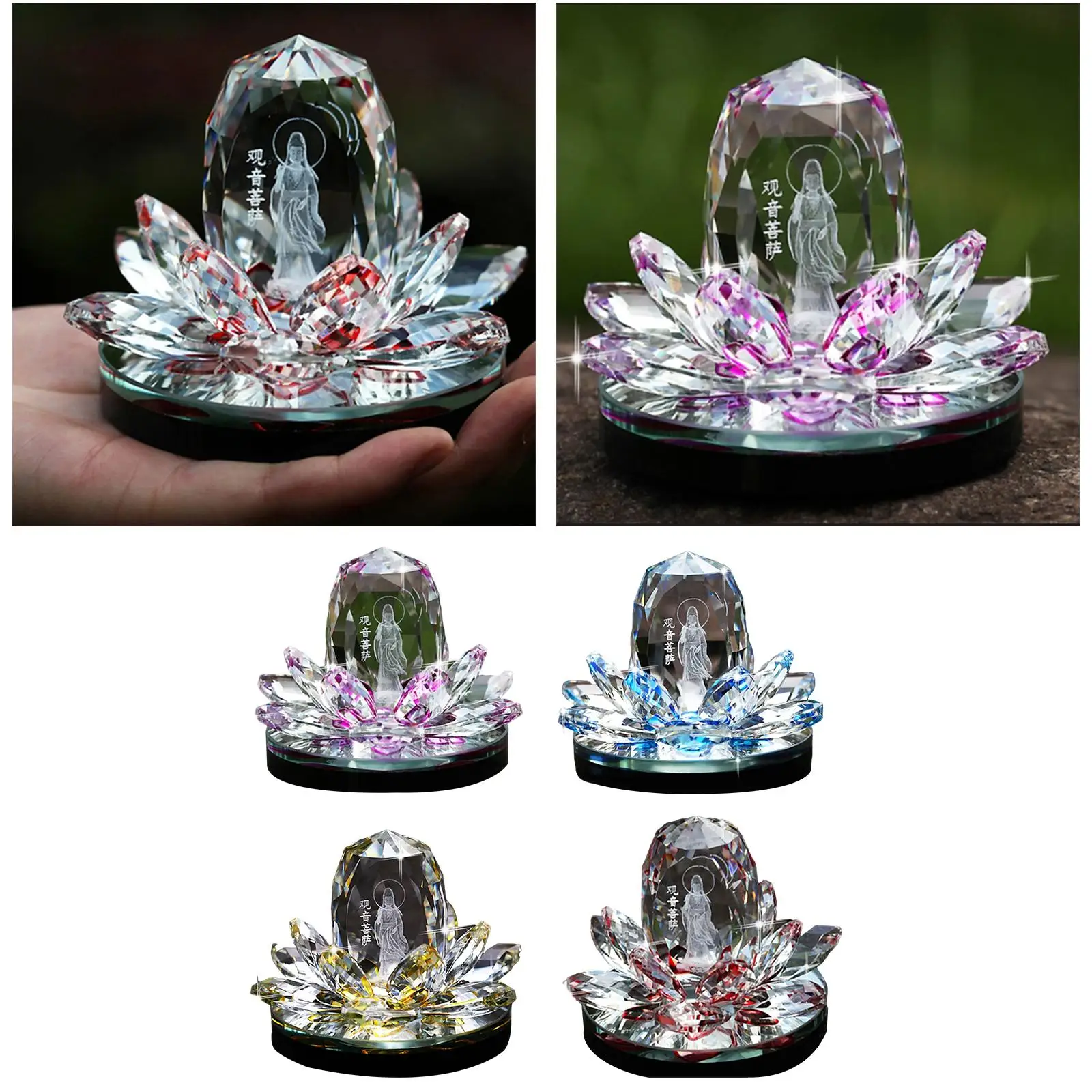 Auto Aria Fragranza per auto Guanyin Forma di loto Aria fresca Accessori più fresche Regalo