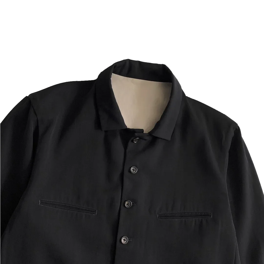 سترة YOJI OOAK TOKYO ROSE بتصميم أصلي من الصوف المطبوع للرجال سترة بسيطة للرجال #3