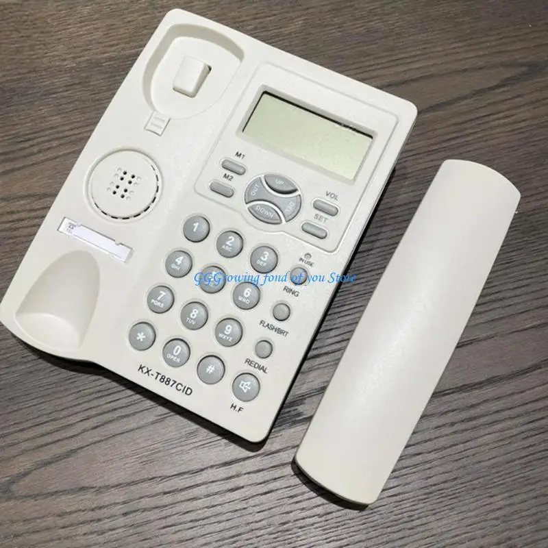 H9EB kx-887CID English Telephone With Caller Display Redials Battery Not Required