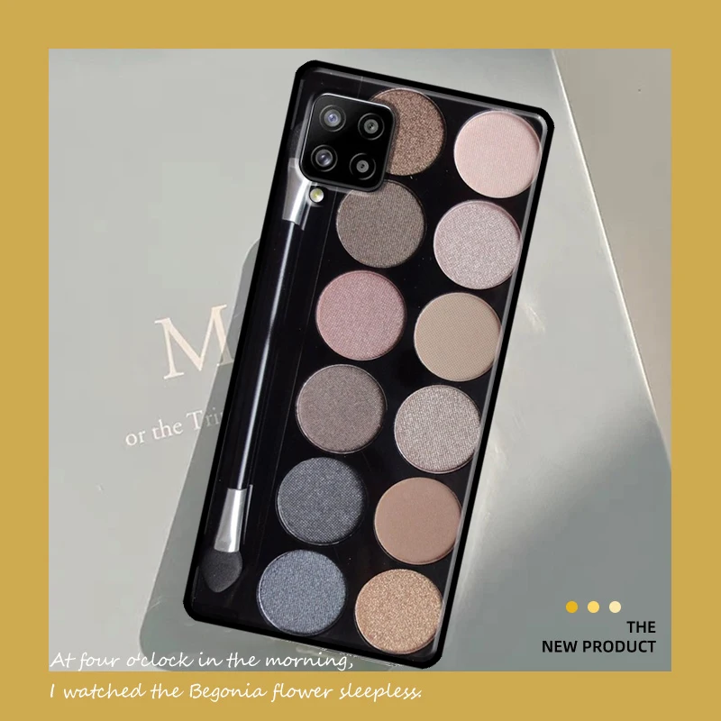 Makeup Eyeshadow Palette Case For Samsung Galaxy A54 A34 A21S A12 A22 A32 A52 A72 A13 A33 A53 A73 A51 A71 A14 Cover