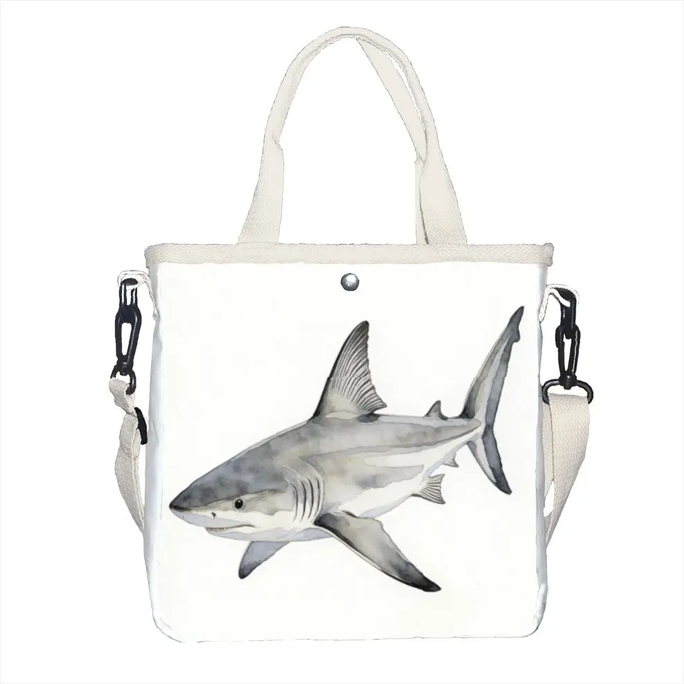

For Men Women Minimalist Ocean Shark Crossbody Bag Mini Handbag for Beach Adjustable Strap