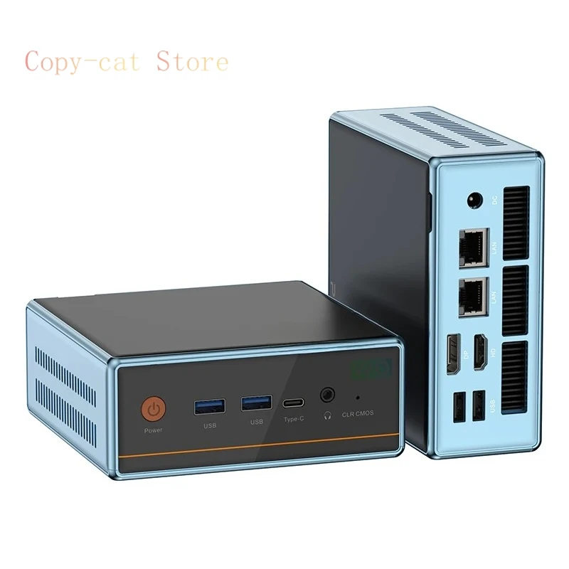 

5700U Wifi 6.0 BT5.2 Gaming Mini PC R7 5700U DDR4 16GB 512GB SSD 2 Lan Mini PC