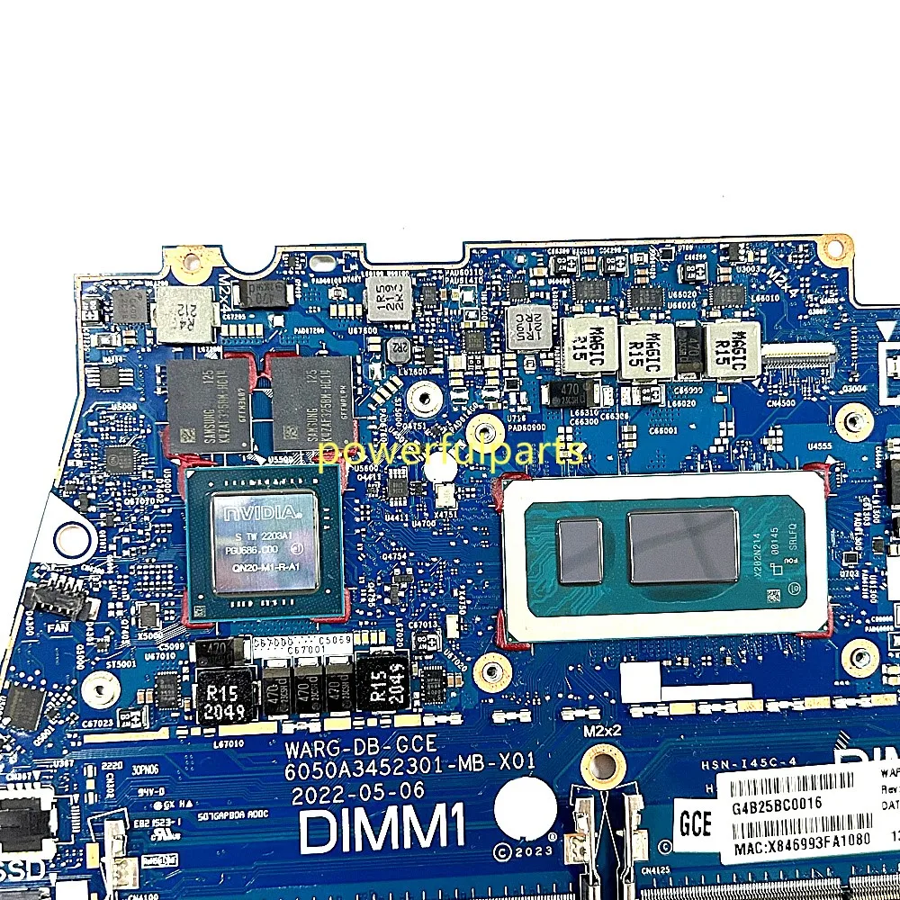 For HP Zbook Firefly 14 G9 Laptop Motherboard 6050A3310001 Mainboard i5-1235U Cpu QN20-M1-R-A1 Gpu Working Good