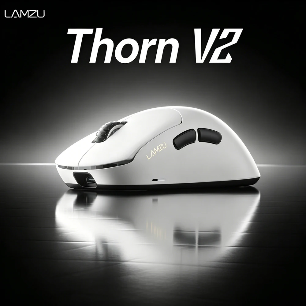 LAMZU THORN V2 Dual Mode Wireless Gaming Mouse 8000Hz Polling Rate