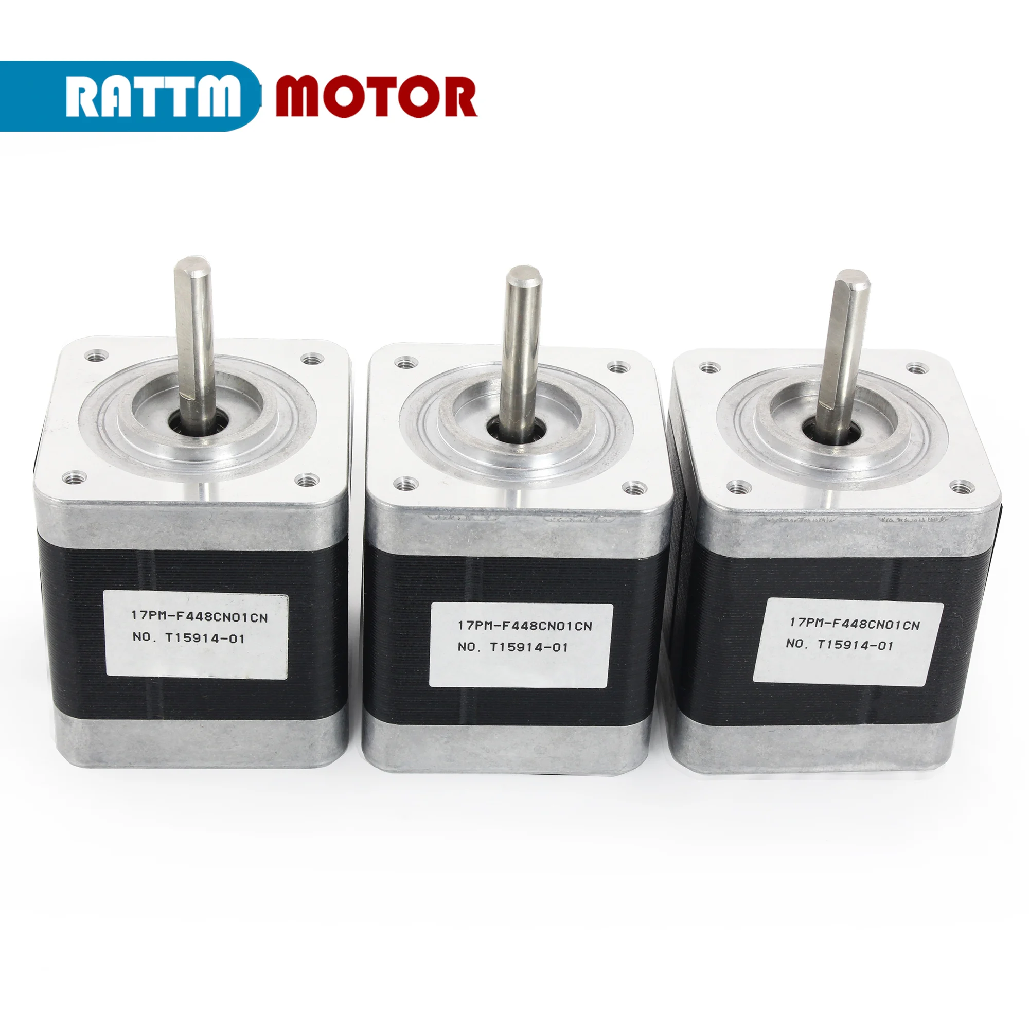 

3 Pieces of CNC 42 Motor Nema17 Stepper Motor 48mm + 1M Cable 2 Phase 1.3A 5.5kg.cm For CNC 3D Printer Accessories