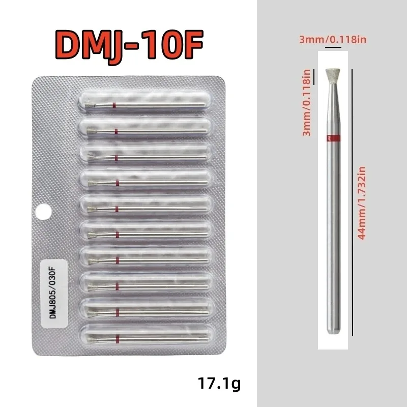 10-teiliges Diamant-Nagelbohrer-Set, Diamant-Fräser für Maniküre, 3/32 Zoll, elektrische Nagelfeile, Nagelhautentferner-Werkzeug – Detail 21