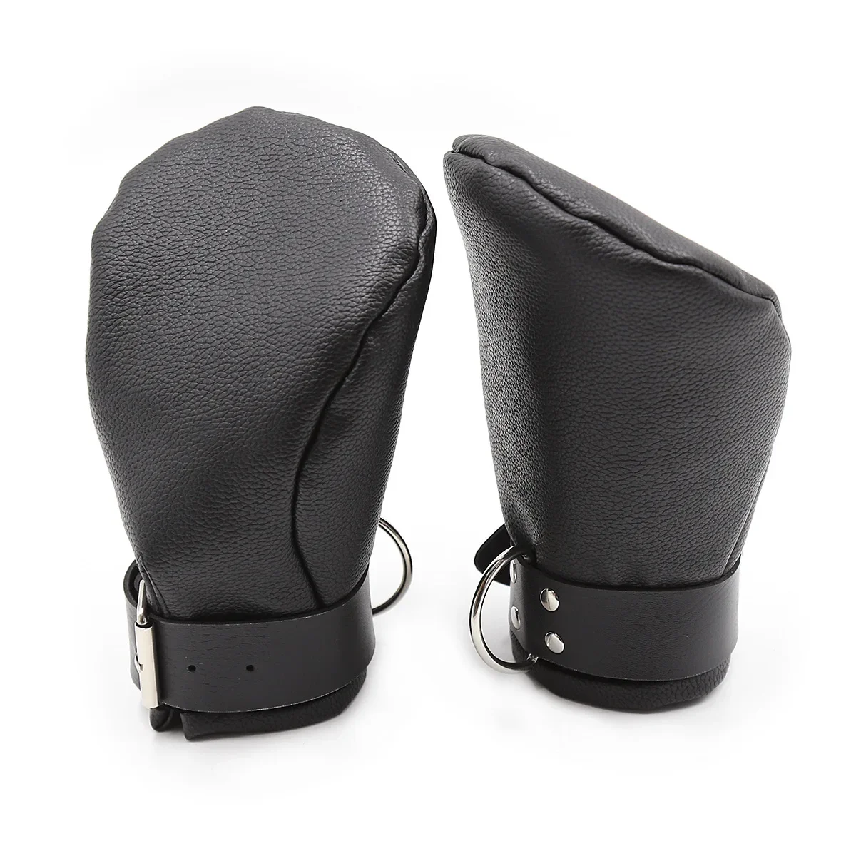 PU Leather Puppy Play Dog Hood Mask Hand Cuffs Mouth Gag Fist Mitts BDSM Role Play Costume Removable Sex Toys For Adult Couples
