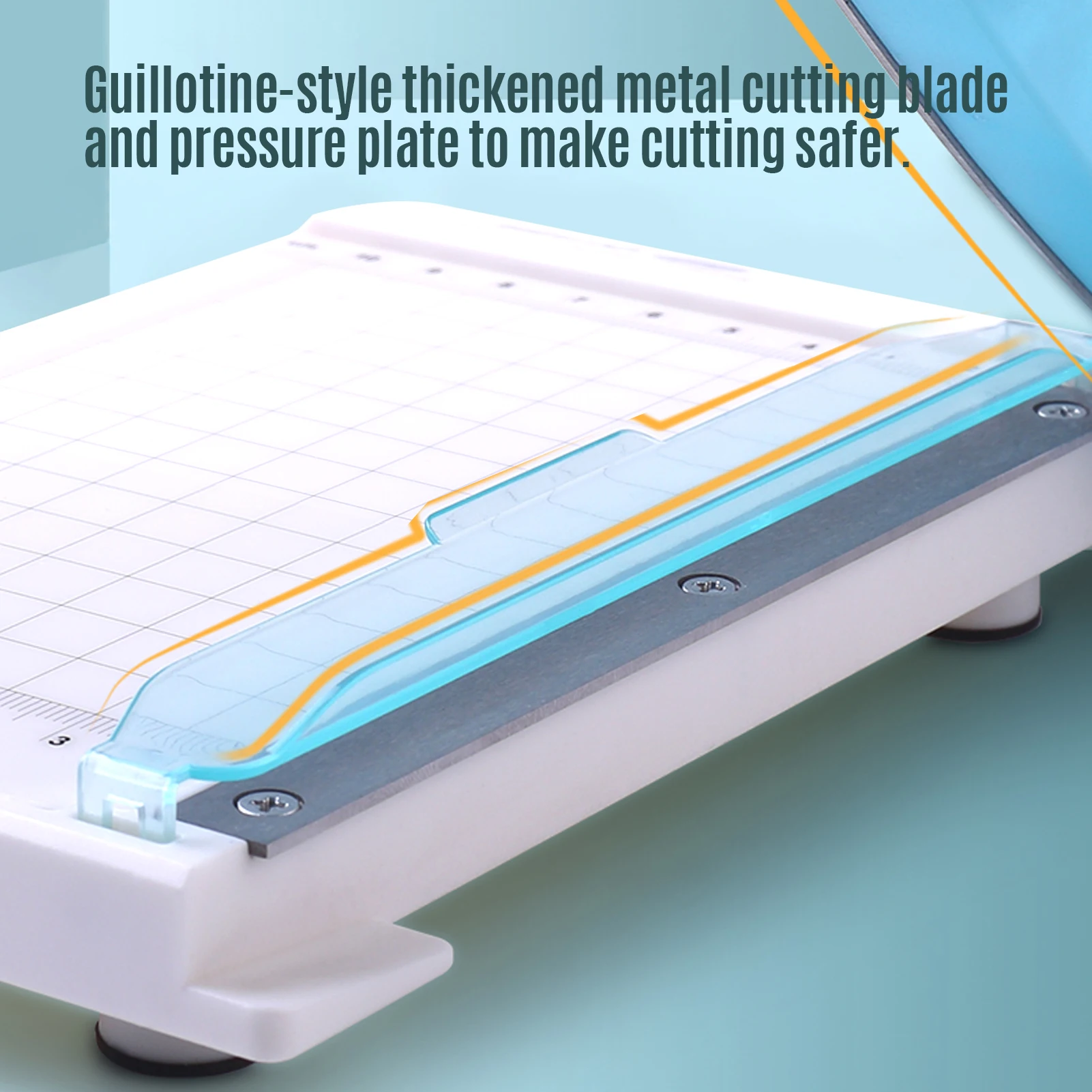 KW-trio MINI กระดาษ Trimmer 6 นิ้ว Guillotine เครื่องตัดกระดาษเครื่องตัดภาพ 10 แผ่นความจุกระดาษเครื่องตัด Grid Line