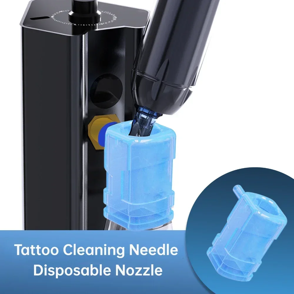 Nova máquina de limpeza de agulha de tatuagem, sensor automático, sobrancelha, lábios, maquiagem, recarregável, elétrica, sem fio, máquina de limpeza de agulha de tatuagem