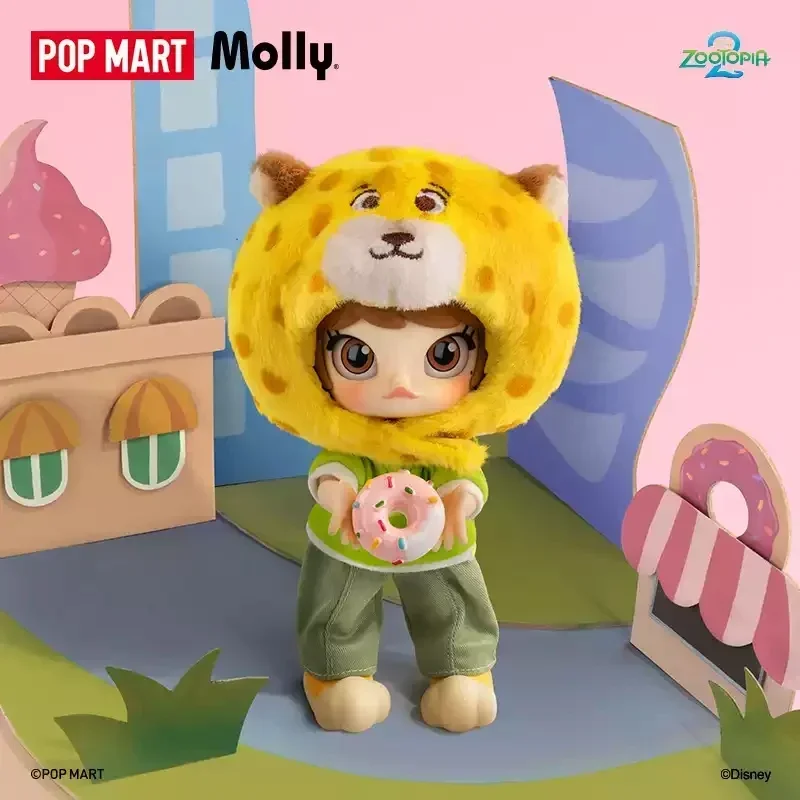 POPMART MOLLY ZOOTOPIA 2 Serie 1/12 Blind Box Speelgoed Kawaii Anime Action Figure Verrassing Mystery Box Poppen Gift