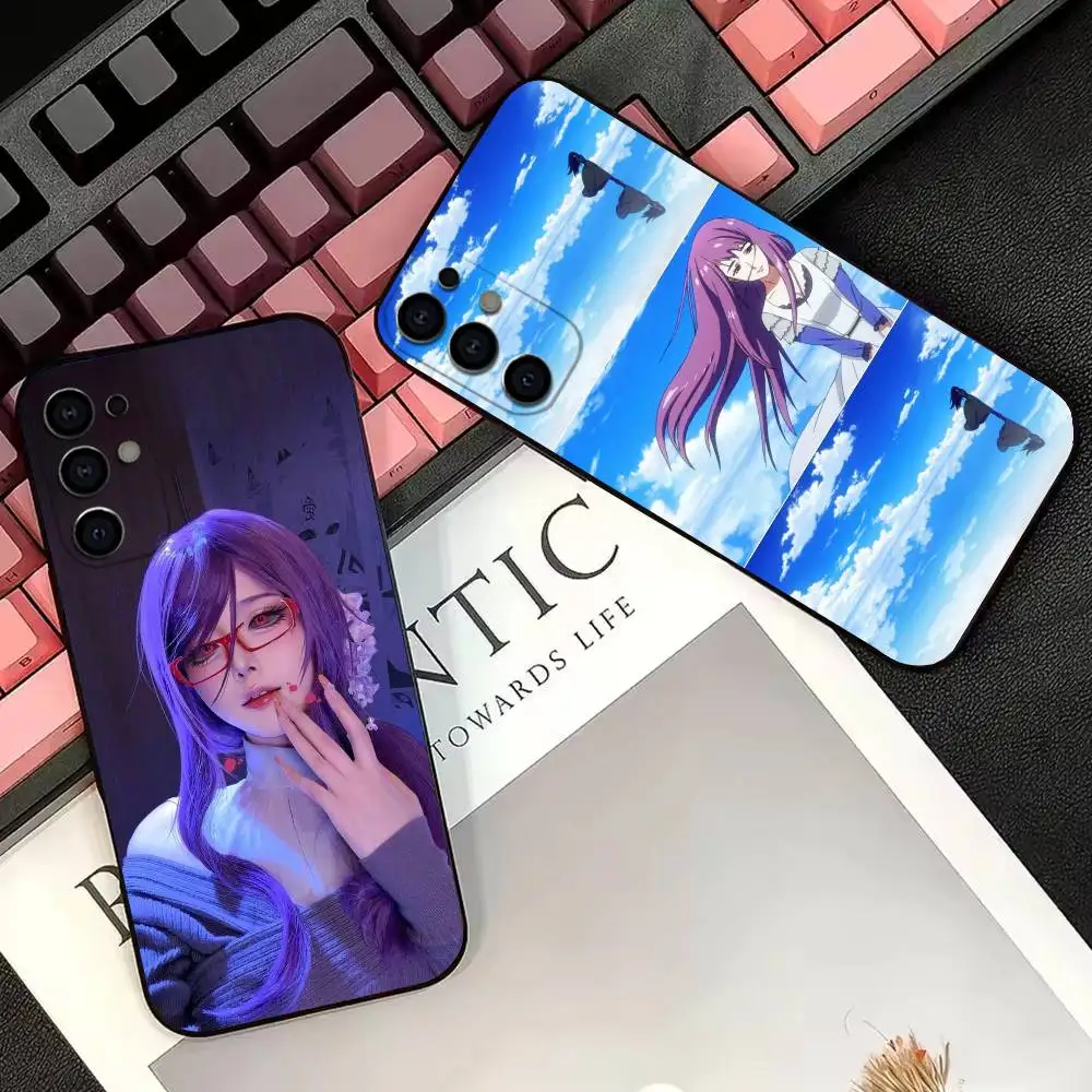 Tokyo Anime Ghoul Kamishiro Rize Phone Case For Samsung S25,S24,S21,S22,S23,S30,Ultra,S20,Plus,Fe,Soft Silicone Black Cover