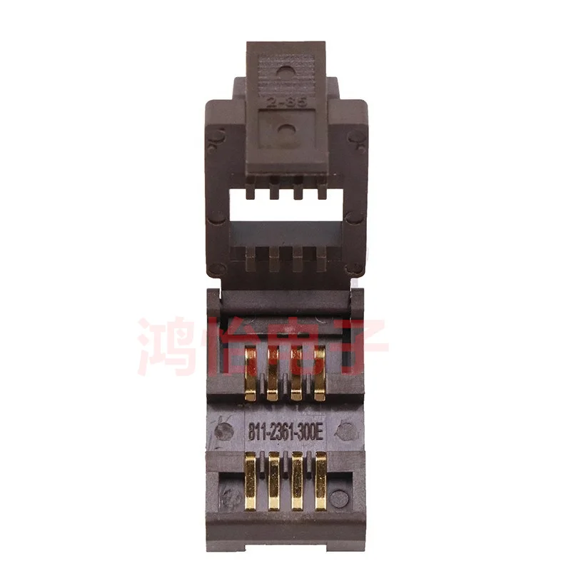 SOP8 8pin ICSocket Burn-in Adapter Pitch2.54 Gold Plated Programming Fixture for High-Temp Chip Aging Testing wireconnector 100V