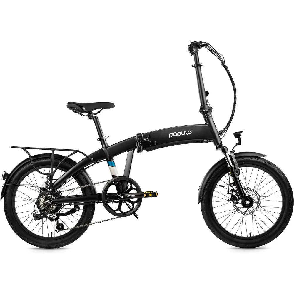 

Folding Electric Bike for Adults, 250W 36V Electric Bicycle with Removable Battery, Lightweight Aluminum Ebike with Suspension