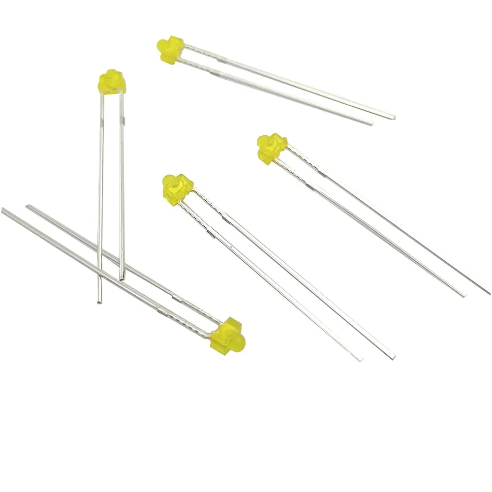 LED Beads 1.8 Tower Shaped LED Plug F3 Red Emitting Red Green Blue Yellow Direct Insertion Indicator Light