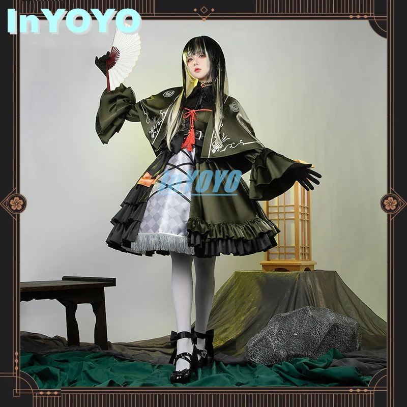 InYOYO Juufuutei Raden Cosplay Costume Hololive Vtuber New Clothes Fashion Uniform Dress Halloween Party Outfit S-XXL Customized