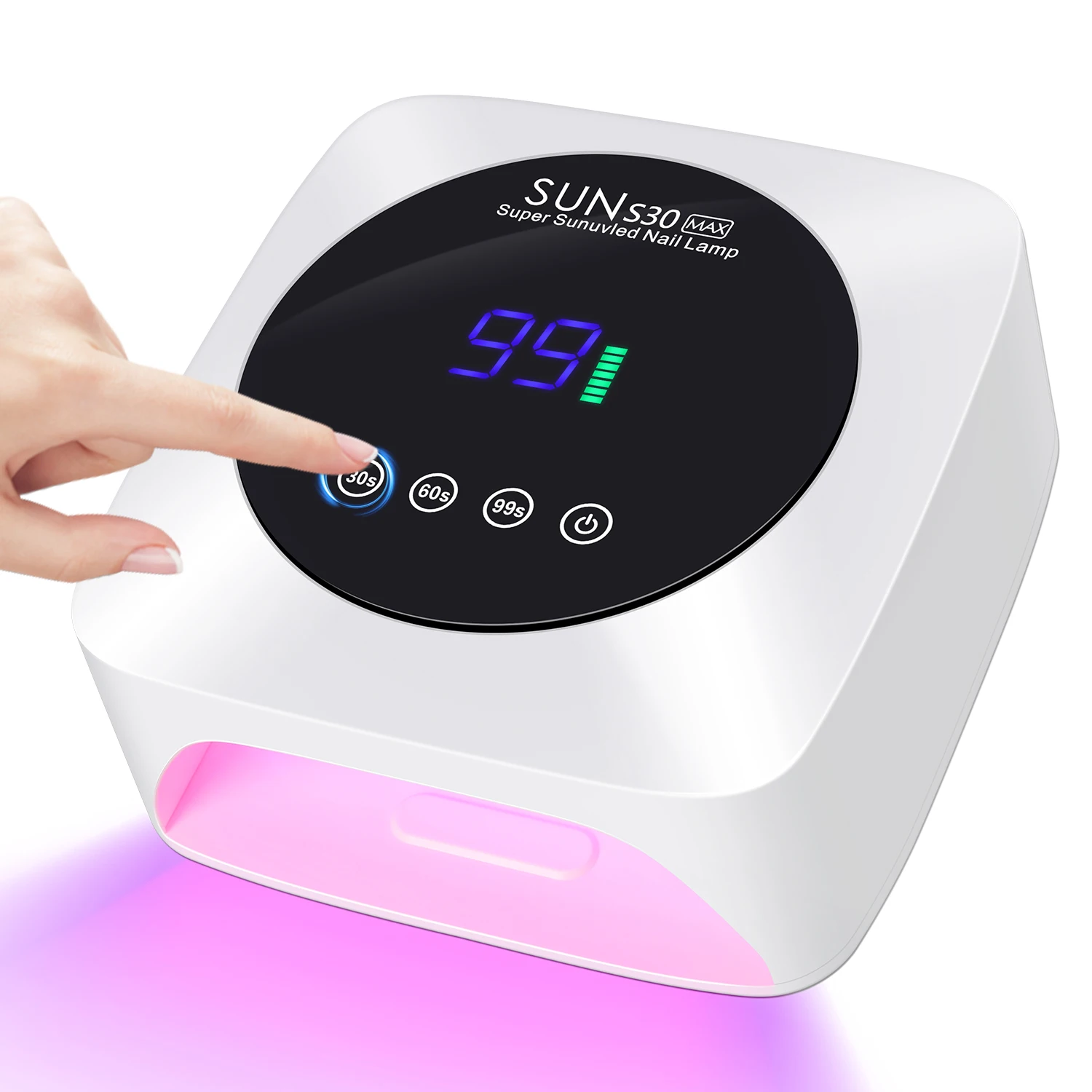 

57 светодиодная перезаряжаемая лампа для ногтей Профессиональная УФ-светодиодная сушилка для ногтей для быстрого отверждения УФ-гель-лак для ногтей Сушка ногтей Маникюрный салон