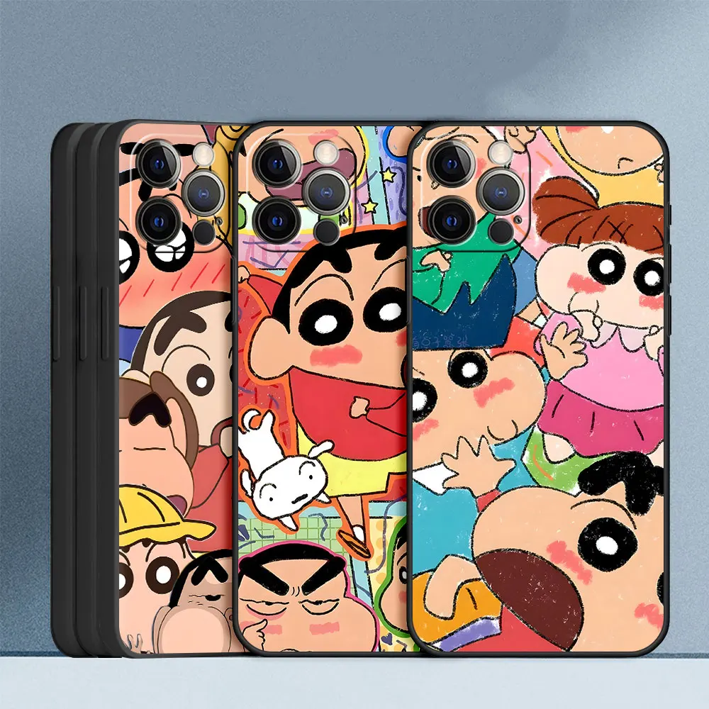 Black Soft Case For Xiaomi 17T 15T 14T 13T 10T Mi 11 Lite 5G NE 11T Pro TPU Mobile Phone Cover Kazama Toru Nohara Shinnosuke view 3