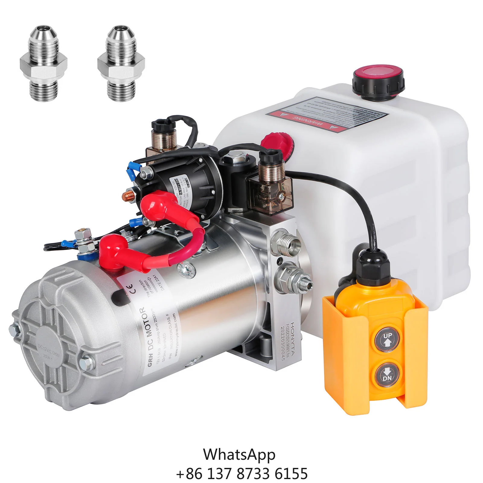 High Quality Hydraulic Power Unit Factory DC12V/1.6KW 3 Quart Plastic Hydraulic Power Unit