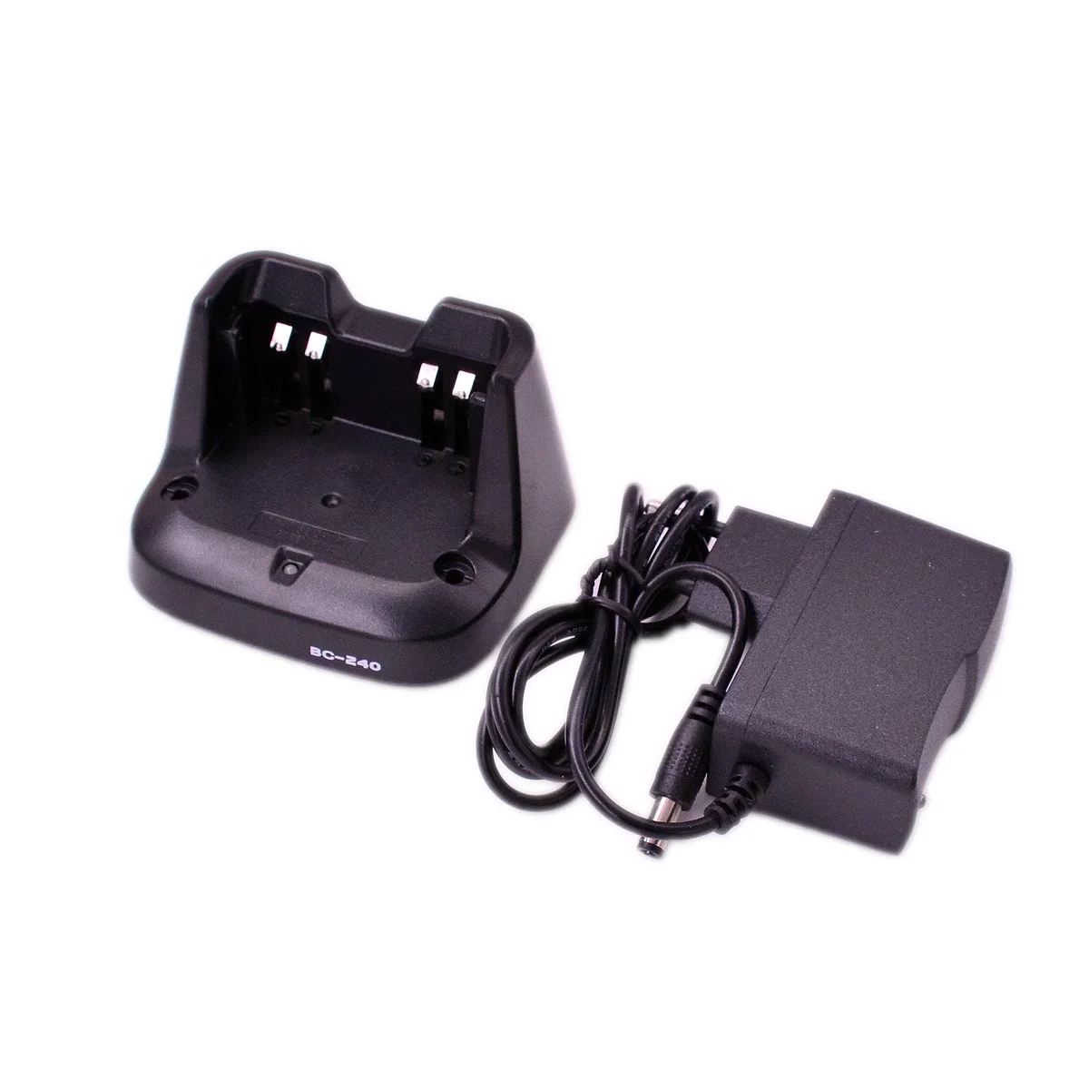 BC240 Desktop Charger Base & AC Plug Adapter for Icom IC V86 U86 HAM Walkie Talkie Power Supply Tray Accessory Replacement