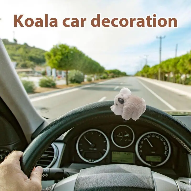 Mini Koala Plush Cute Koala Bear Plush Doll Car Dashboard Ornament Backpack Bag Charm Car Center Console Ornament For Car Home