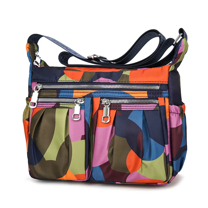 Bolso de Hombro de an Capacidad Estilo Coreano para Mujer, Bolso Multicapa para Teléfono Móvil, Mochila Cruzada para Person...