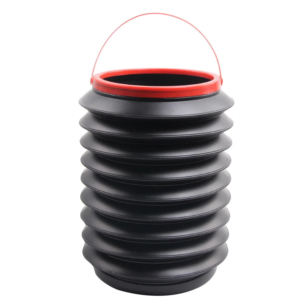 

2Pcs Leakproof Retractable Bucket Car Waste Container Portable Storage Box Fishing Pail Trash Can for Auto Vehicle Sundries