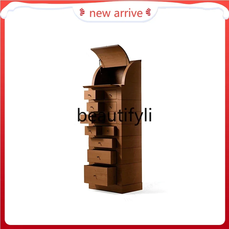 

D2520 Dental cabinet, tea set cabinet, solid wood 2o24 high cabinet