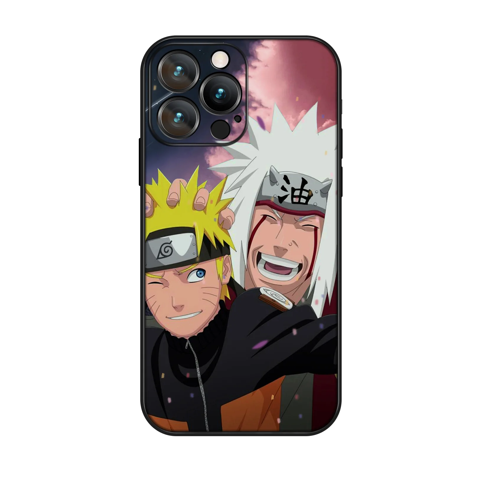 Miniso Anime Case for iPhone 16 Pro Jiraiya and Narutos Protective Soft Silicon Cover for iPhone 16 15 14 13 12 11 Pro Max Plus